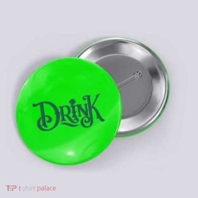 Drink St Patricks Day Festive Button