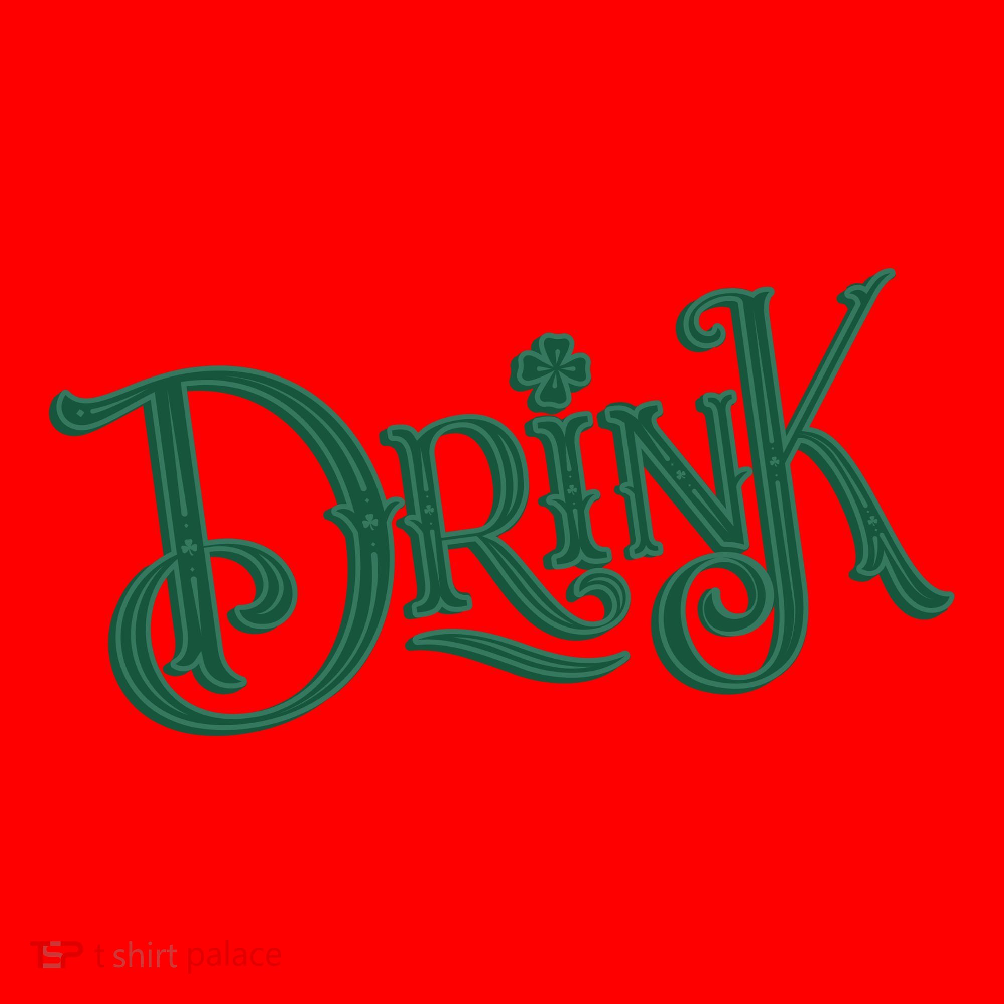 Drink St Patricks Day Festive Santa Hat