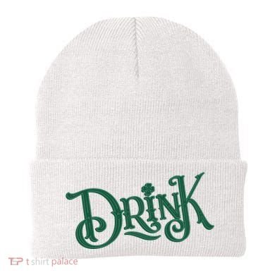 Drink St Patricks Day Festive Beanie