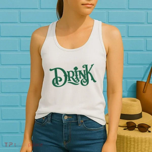 Drink St Patricks Day Festive Women's Tank Top