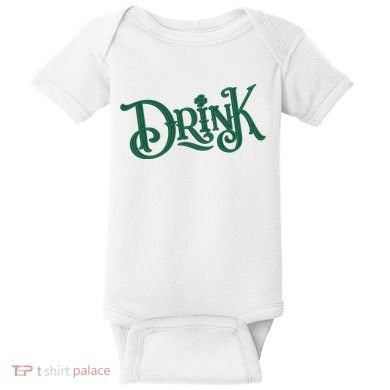 Drink St Patricks Day Festive Baby Bodysuit
