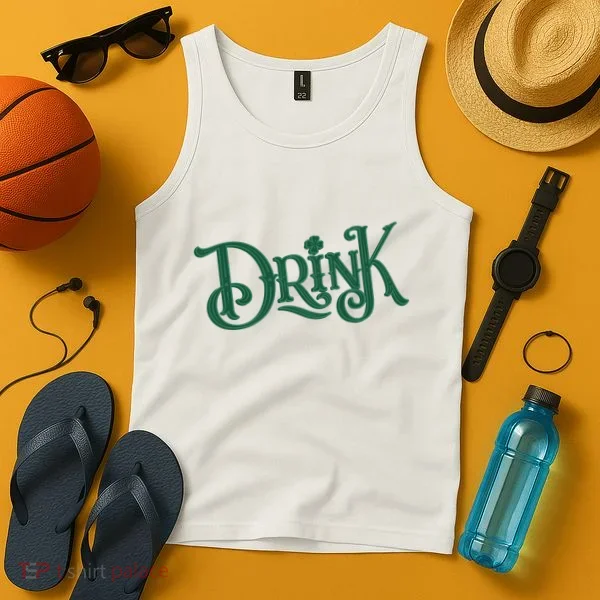 Drink St Patricks Day Festive Tank Top