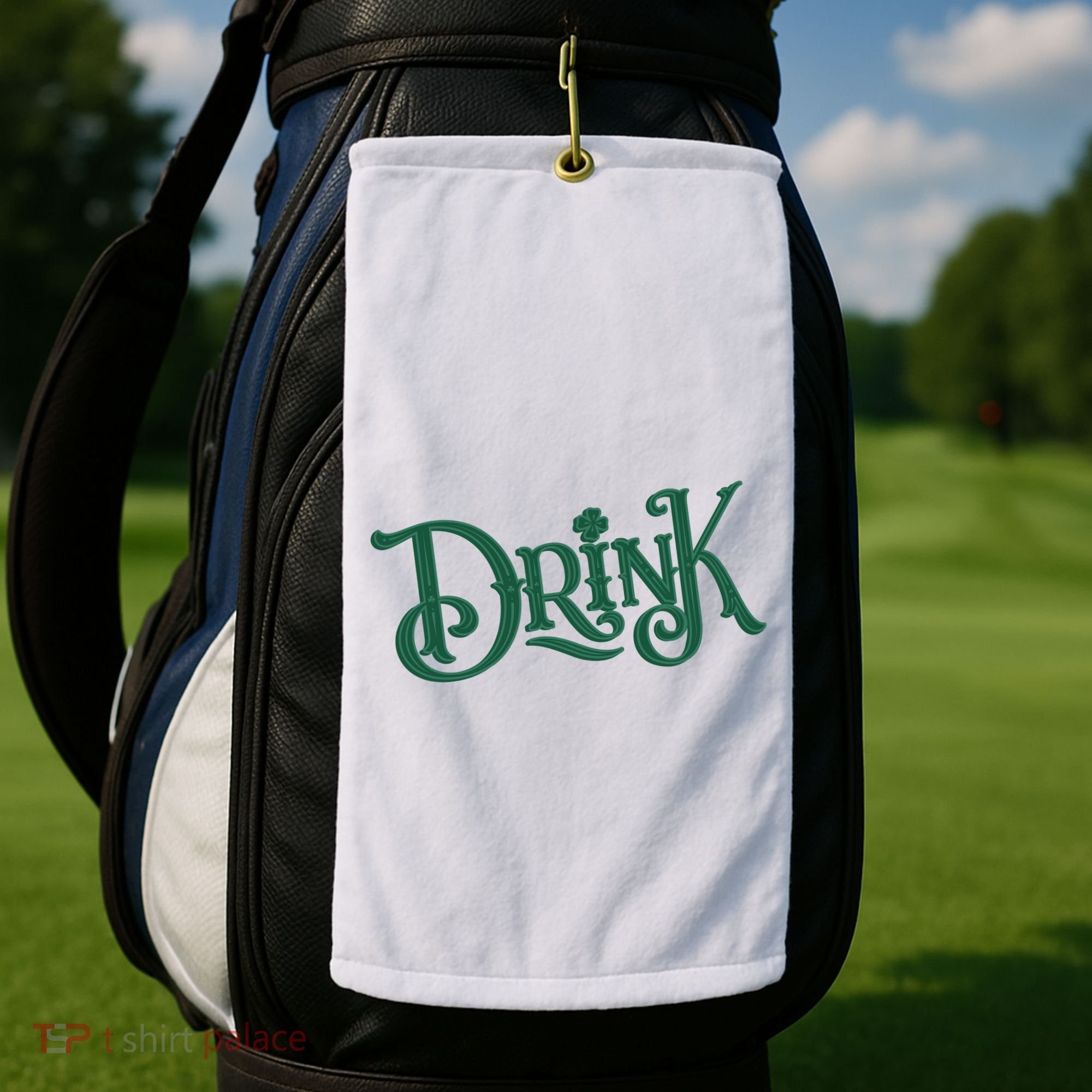 Drink St Patricks Day Festive Golf Towel