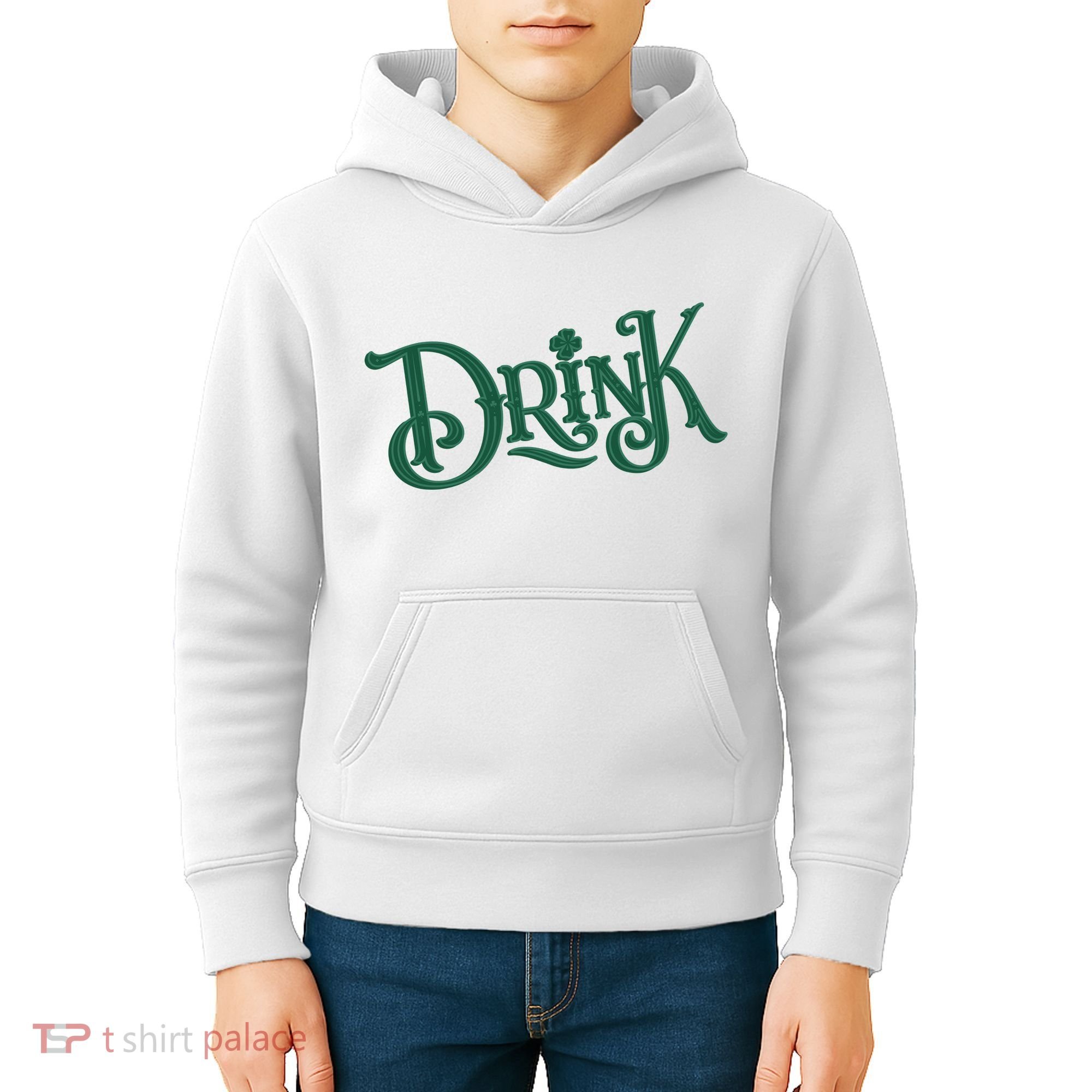 Drink St Patricks Day Festive Kids Hoodie