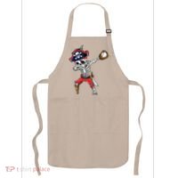Dabbing Skeleton Pirate Baseball Ball Halloween Costume Apron thumb 0