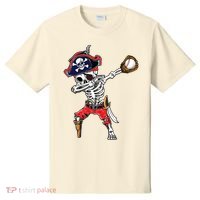 Dabbing Skeleton Pirate Baseball Ball Halloween Costume T-Shirt thumb 0