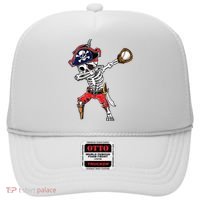 Dabbing Skeleton Pirate Baseball Ball Halloween Costume Hat thumb 0