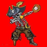 Dabbing Skeleton Pirate Baseball Lover Halloween Costume Santa Hat thumb 1