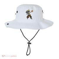 Dabbing Skeleton Pirate Baseball Lover Halloween Costume Bucket Hat thumb 0