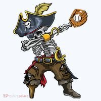 Dabbing Skeleton Pirate Baseball Lover Halloween Costume Bucket Hat thumb 4
