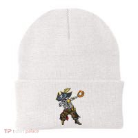 Dabbing Skeleton Pirate Baseball Lover Halloween Costume Beanie thumb 0
