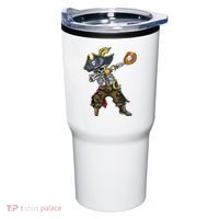 Dabbing Skeleton Pirate Baseball Lover Halloween Costume Tumbler thumb 0