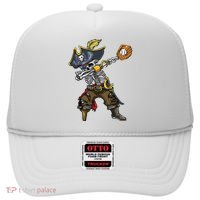 Dabbing Skeleton Pirate Baseball Lover Halloween Costume Hat thumb 0