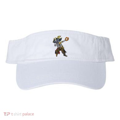Dabbing Skeleton Pirate Baseball Lover Halloween Costume Visor