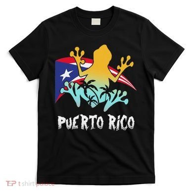 Distressed Style Puerto Rico Frog Gift Design Puerto Rico! T-Shirt