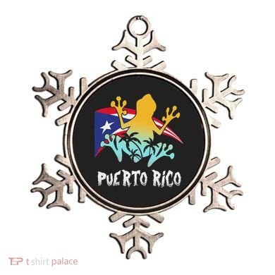Distressed Style Puerto Rico Frog Gift Design Puerto Rico! Ornament