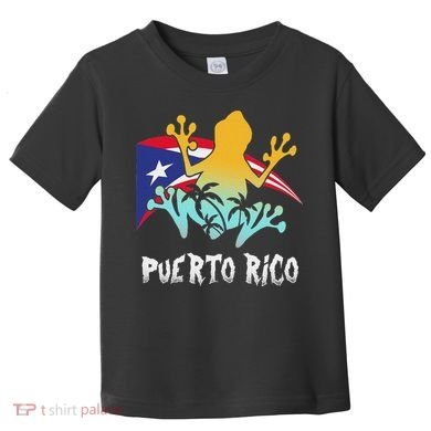 Distressed Style Puerto Rico Frog Gift Design Puerto Rico! Toddler T-Shirt