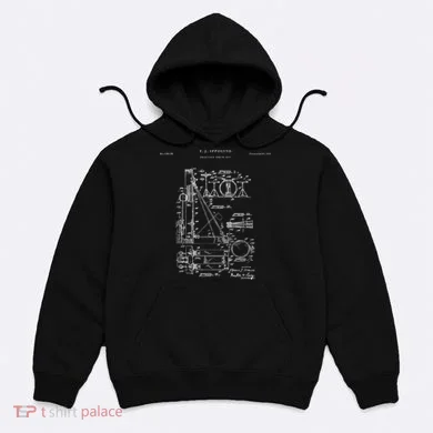 Drum Set Patent Percussion Hoodie