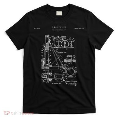 Drum Set Patent Percussion T-Shirt