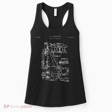 Drum Set Patent Percussion Women's Tank Top