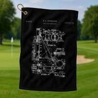 Drum Set Patent Percussion Golf Towel thumb 1