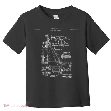 Drum Set Patent Percussion Toddler T-Shirt