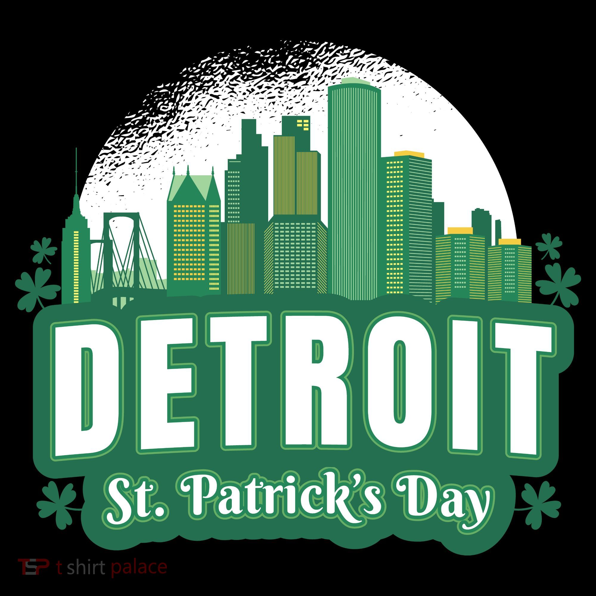 Detroit St Patricks Day Doggie Tank