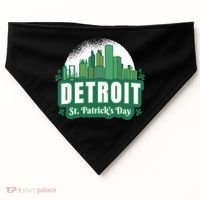 Detroit St Patricks Day USA-Made Doggie Bandana thumb 0