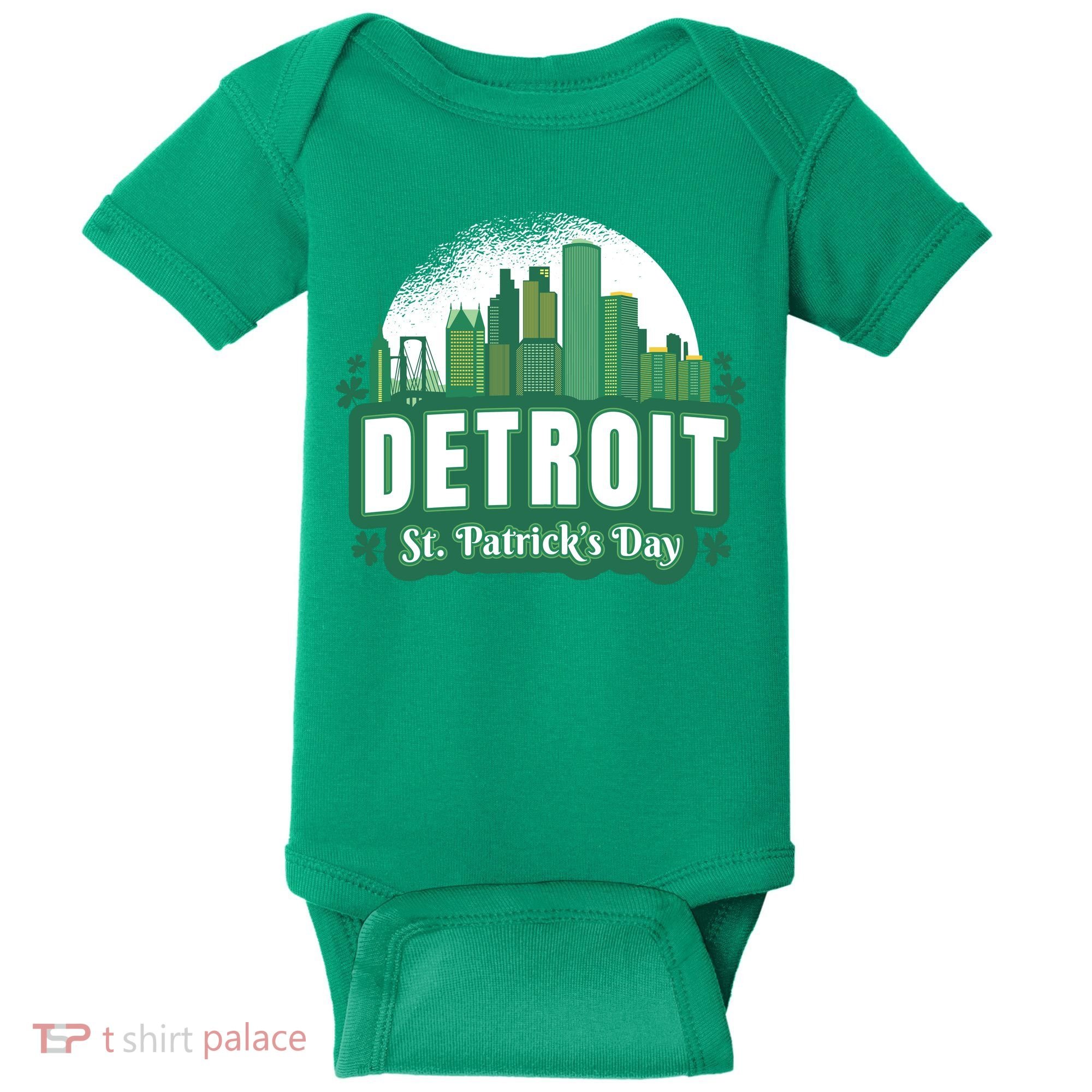 Detroit St Patricks Day Baby Bodysuit