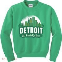 Detroit St Patricks Day Kids Sweatshirt thumb 0