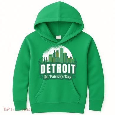 Detroit St Patricks Day Kids Hoodie