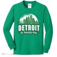 Detroit St Patricks Day Kids Long Sleeve Shirt thumb 0