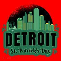 Detroit St Patricks Day Santa Hat thumb 1