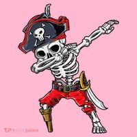 Dabbing Skeleton Pirate Halloween Visor thumb 3