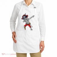 Dabbing Skeleton Pirate Halloween Apron thumb 2