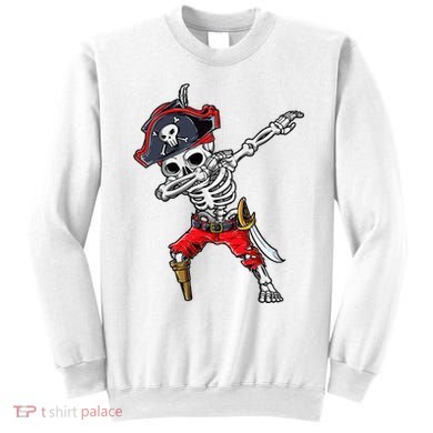 Dabbing Skeleton Pirate Halloween Sweatshirt