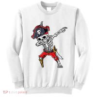 Dabbing Skeleton Pirate Halloween Sweatshirt thumb 0
