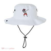 Dabbing Skeleton Pirate Halloween Bucket Hat thumb 0