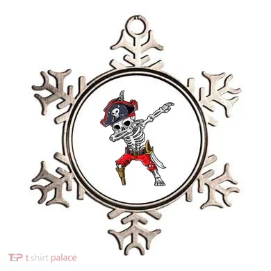 Dabbing Skeleton Pirate Halloween Ornament