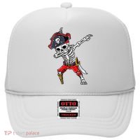 Dabbing Skeleton Pirate Halloween Hat thumb 0