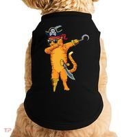 Dabbing Spooky Pirate Cat Halloween Costume Great Gift Doggie Tank thumb 0