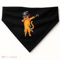 Dabbing Spooky Pirate Cat Halloween Costume Great Gift USA-Made Doggie Bandana thumb 0