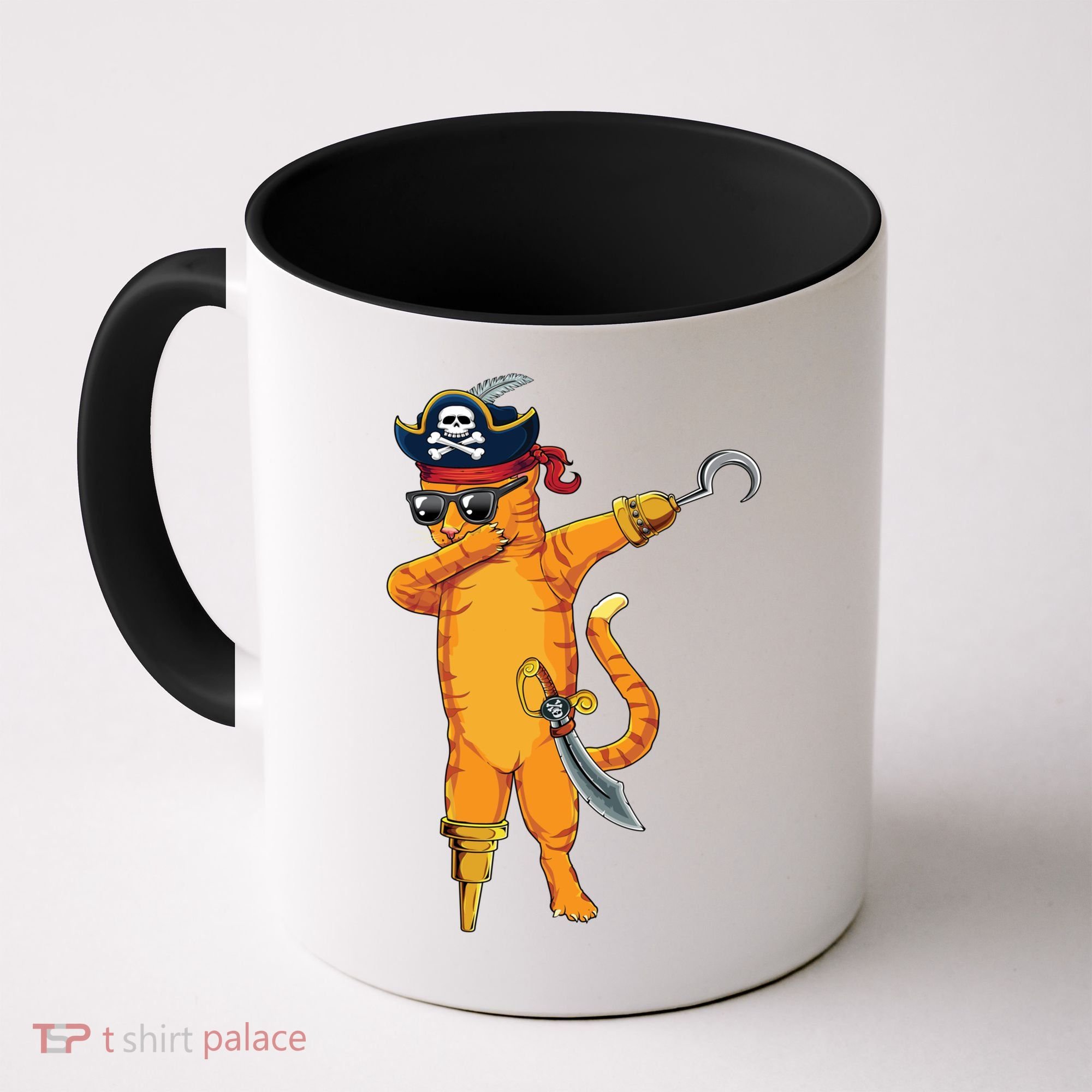 Dabbing Spooky Pirate Cat Halloween Costume Great Gift Coffee Mug