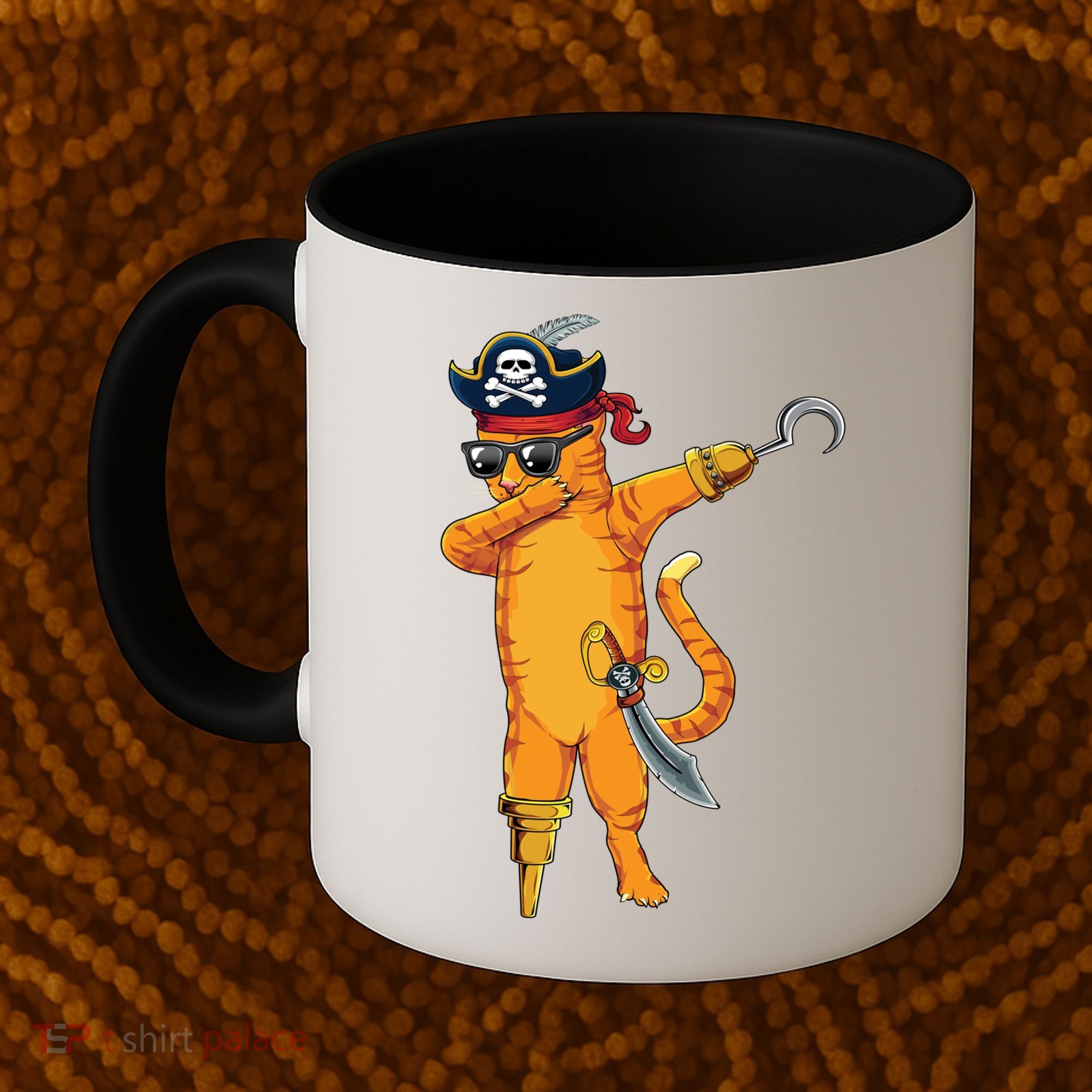 Dabbing Spooky Pirate Cat Halloween Costume Great Gift Coffee Mug