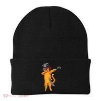 Dabbing Spooky Pirate Cat Halloween Costume Great Gift Beanie thumb 0
