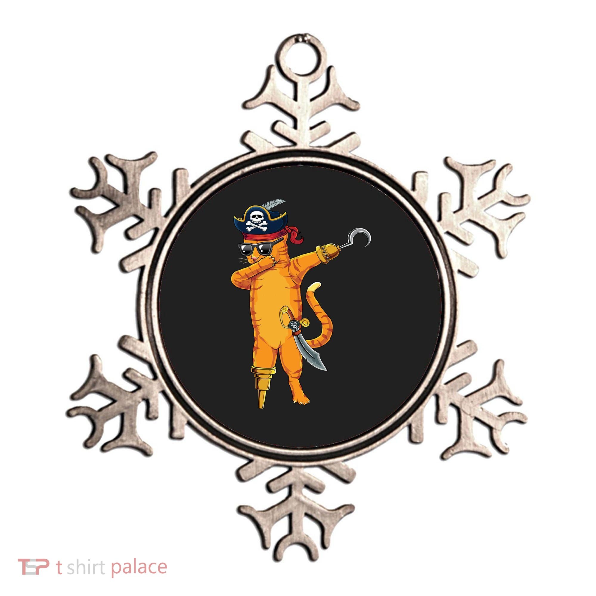 Dabbing Spooky Pirate Cat Halloween Costume Great Gift Ornament