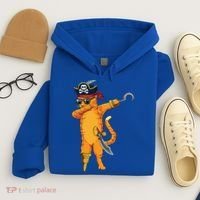 Dabbing Spooky Pirate Cat Halloween Costume Great Gift Hoodie thumb 4
