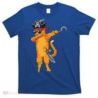 Dabbing Spooky Pirate Cat Halloween Costume Great Gift T-Shirt thumb 0