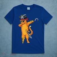 Dabbing Spooky Pirate Cat Halloween Costume Great Gift T-Shirt thumb 5