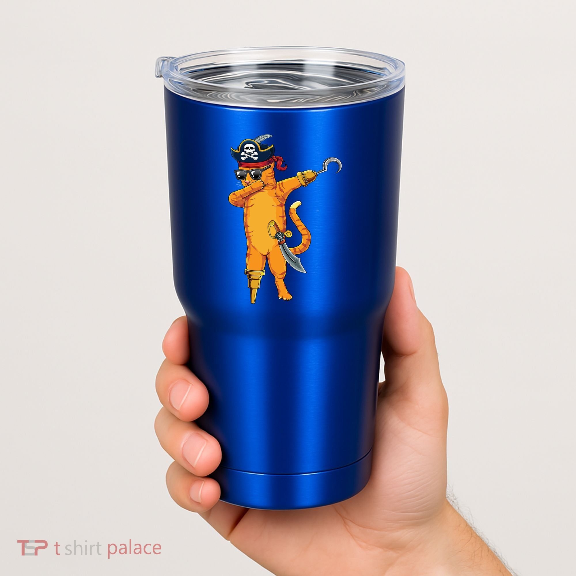 Dabbing Spooky Pirate Cat Halloween Costume Great Gift Tumbler